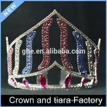 Corona de la tiara de la princesa del metal barato